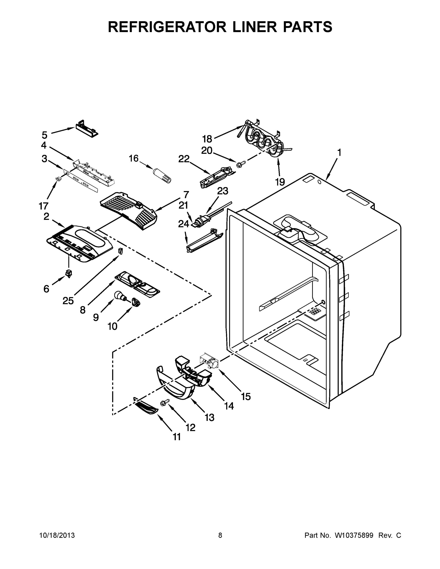 05 - REFRIGERATOR LINER PARTS