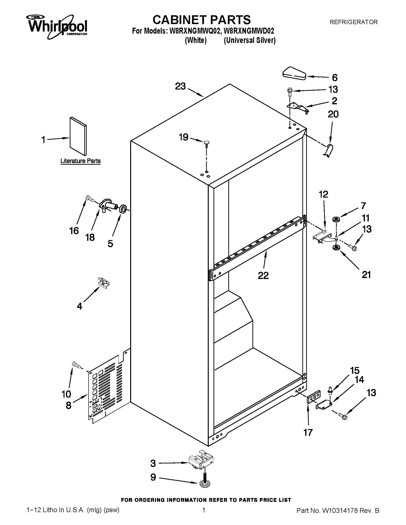 01 - CABINET PARTS