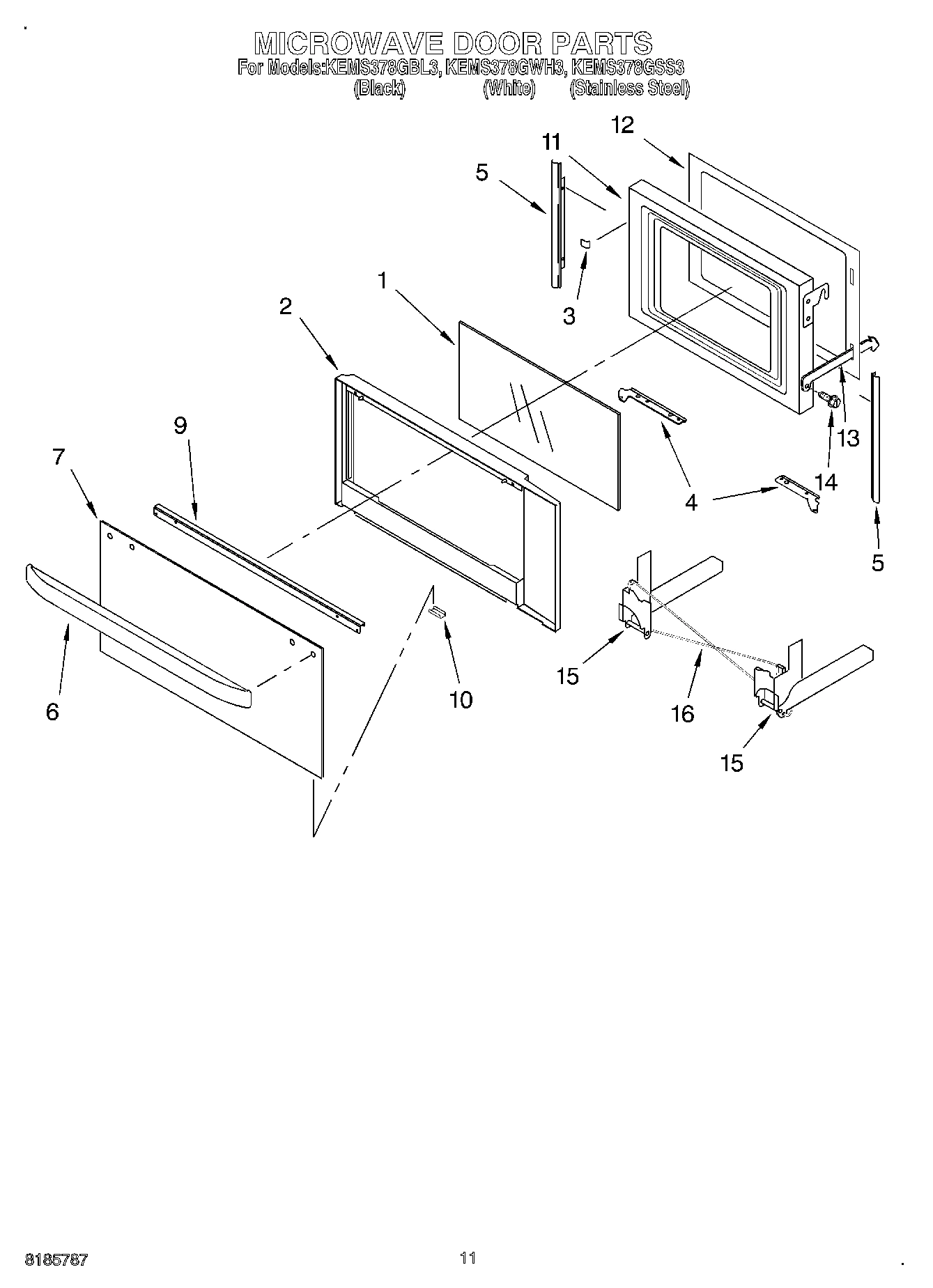 09 - MICROWAVE DOOR, OPTIONAL
