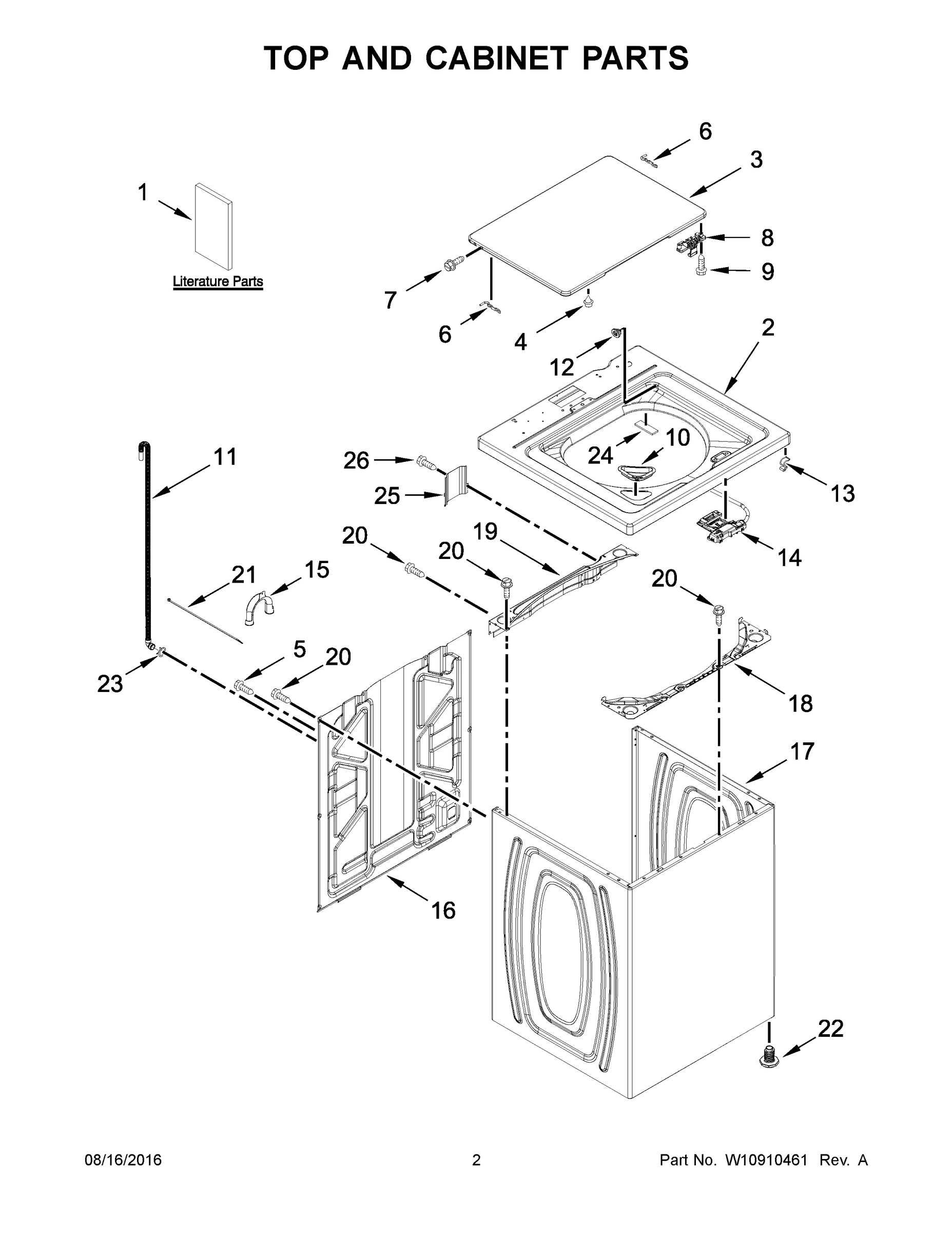 02 - TOP AND CABINET PARTS