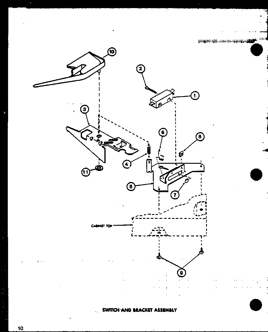 10 - SWITCH AND BRACKET ASSY
