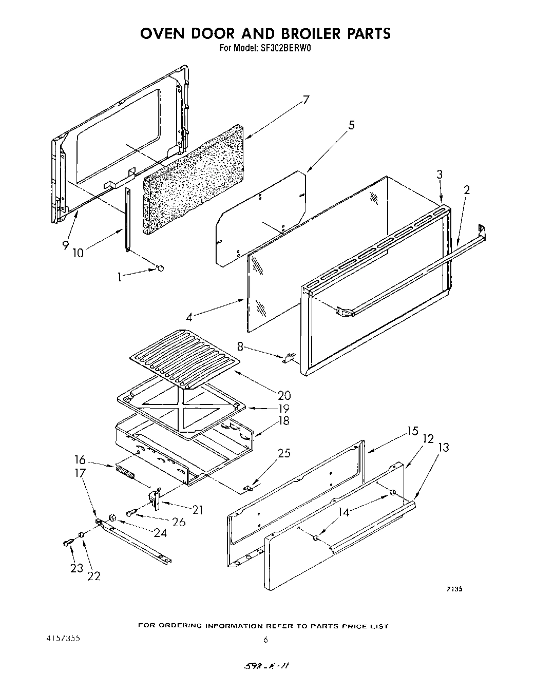 05 - OVEN DOOR AND BROILER