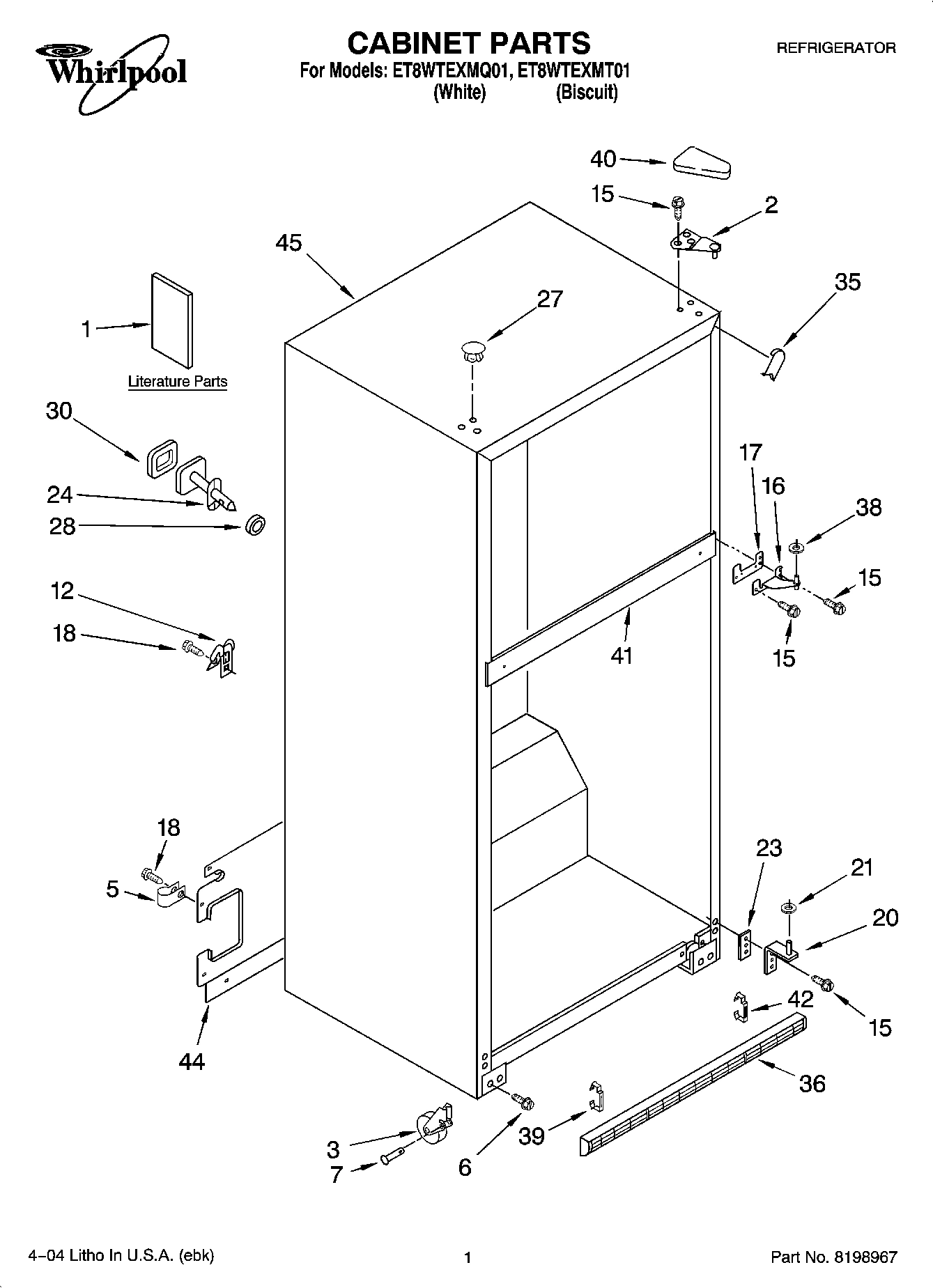 01 - CABINET PARTS