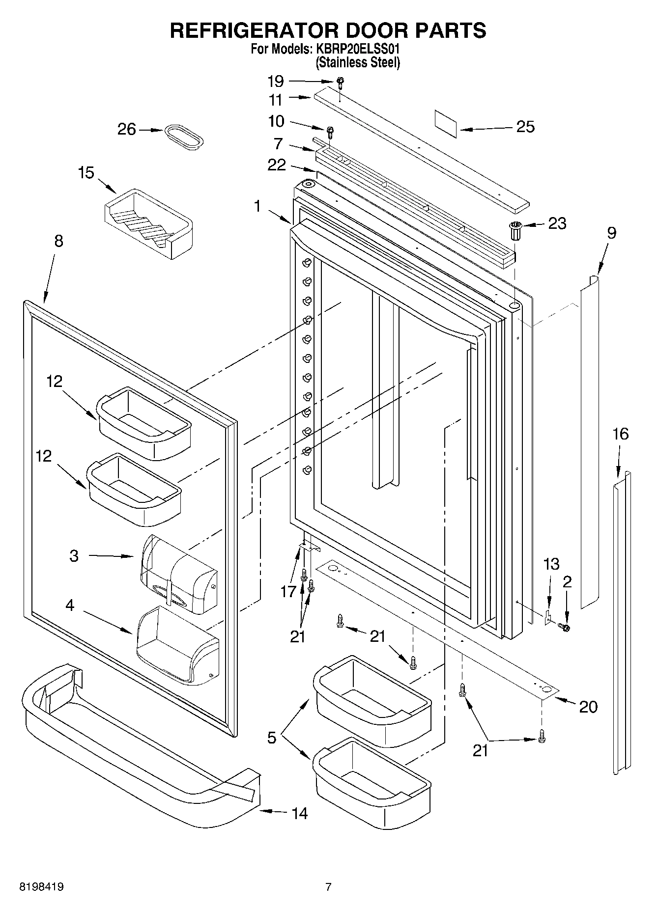 04 - REFRIGERATOR DOOR PARTS