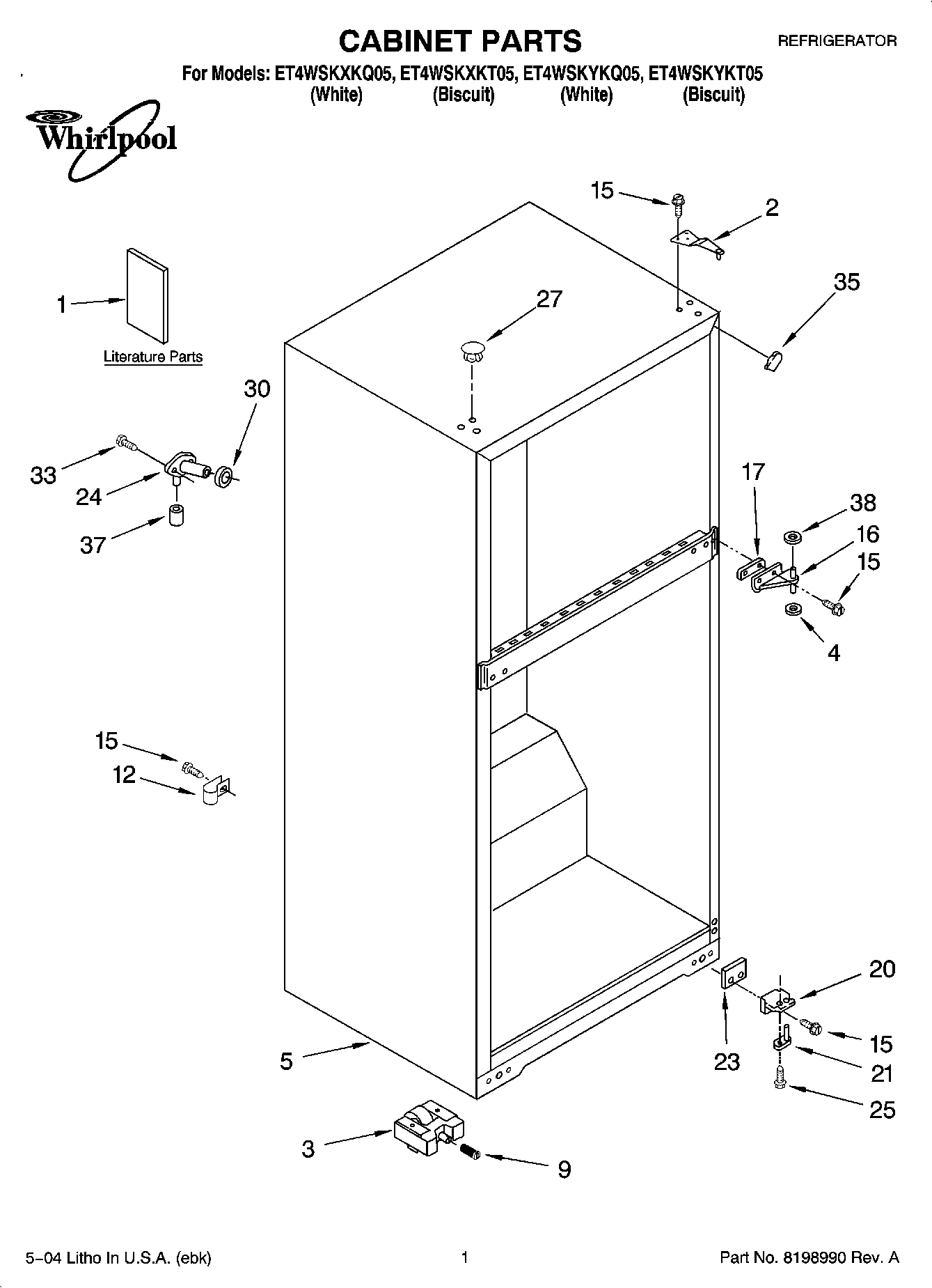 01 - CABINET PARTS