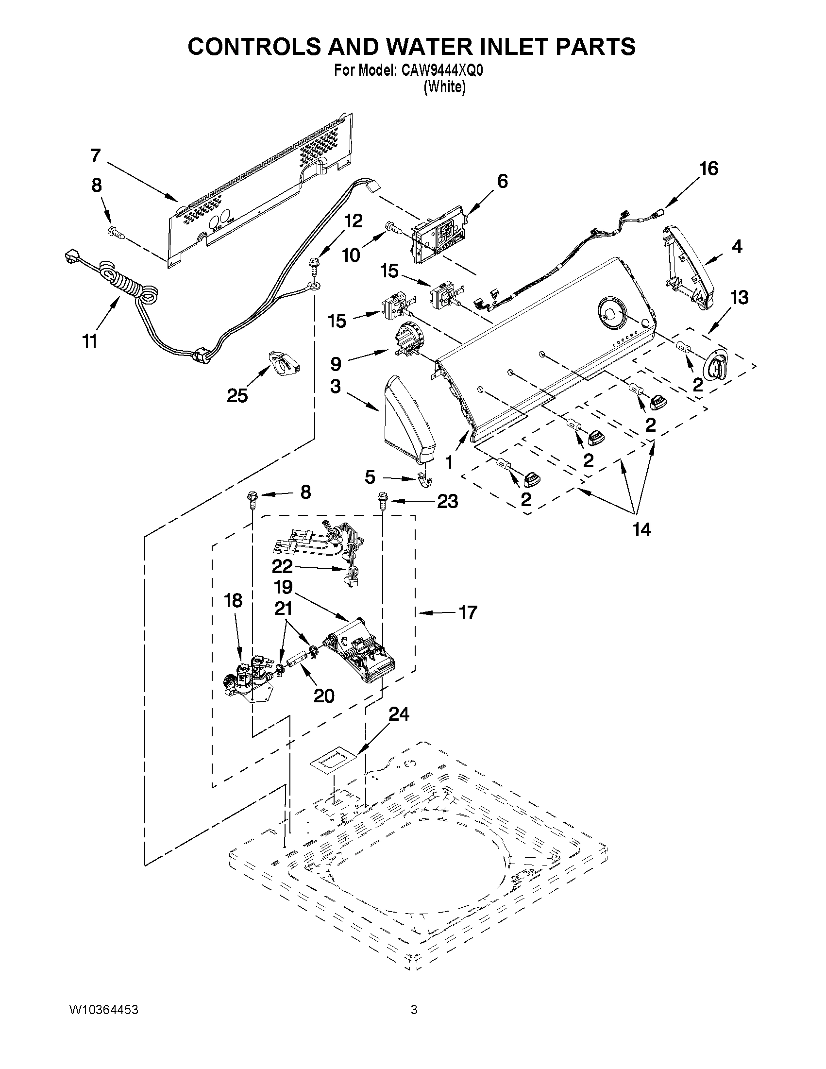 02 - CONTROLS AND WATER INLET PARTS