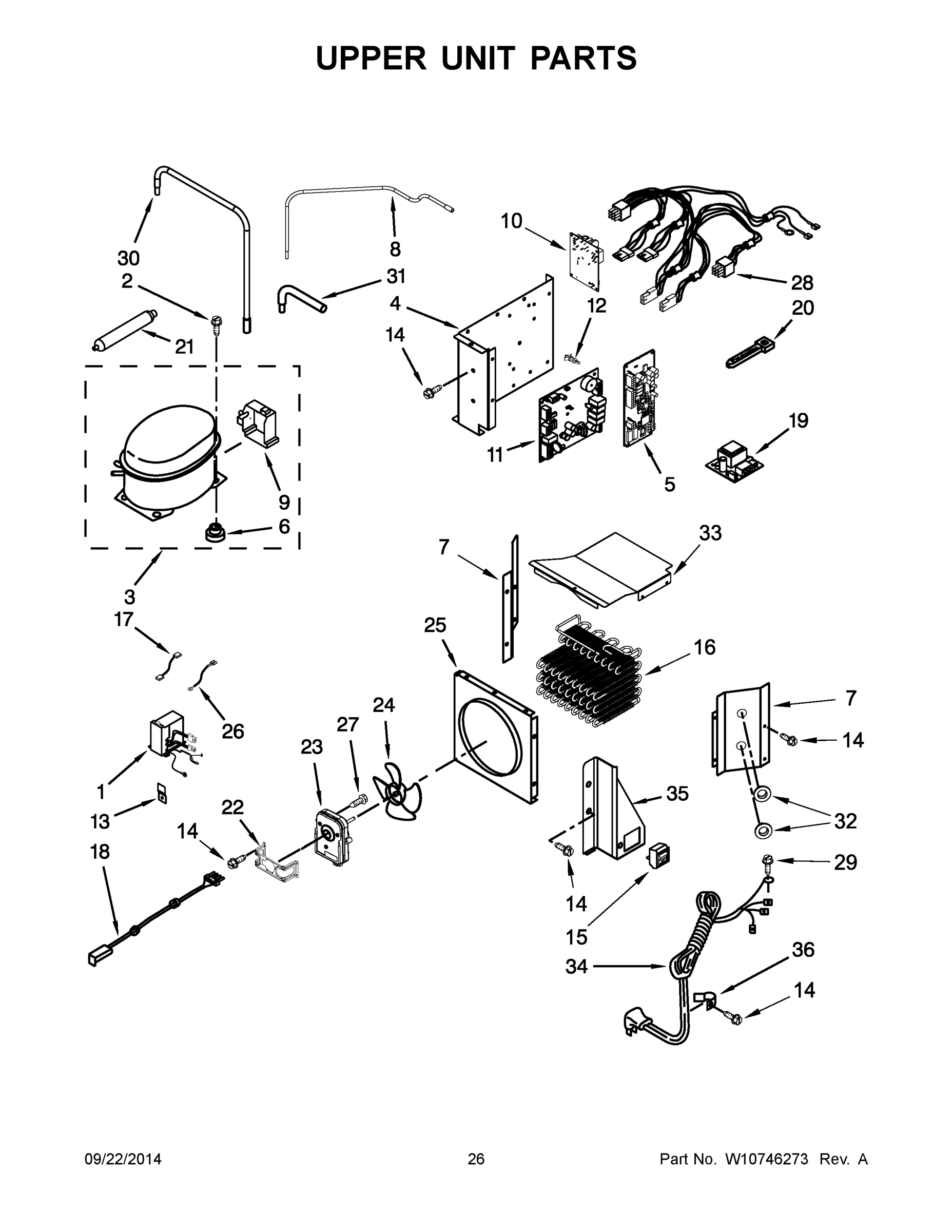 14 - UPPER UNIT PARTS