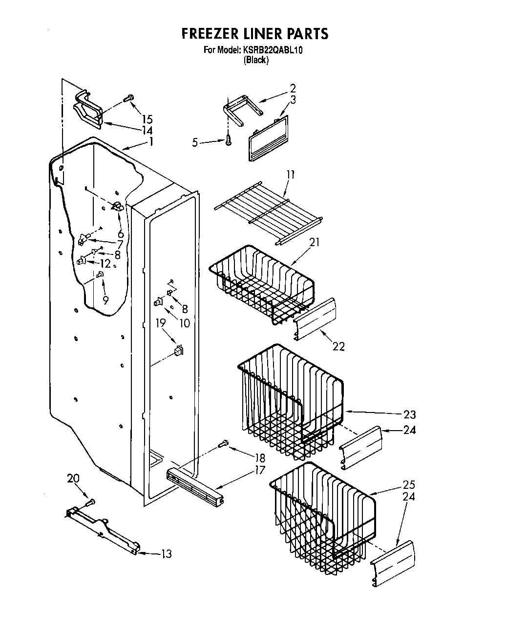 12 - FREEZER LINER, LIT/OPTIONAL