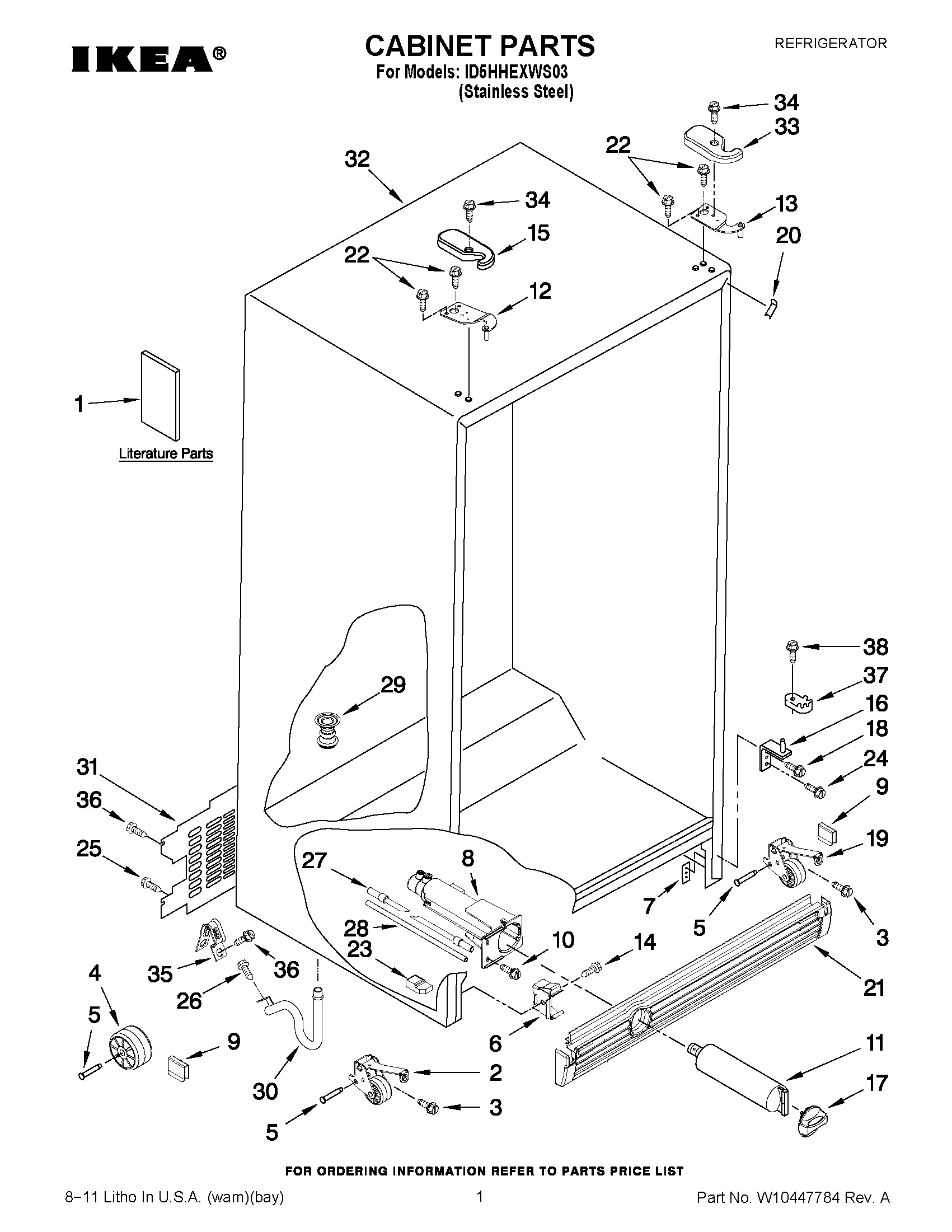 01 - CABINET PARTS