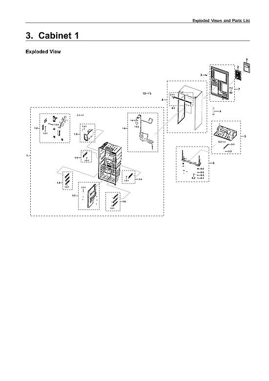 CABINET 1 PARTS