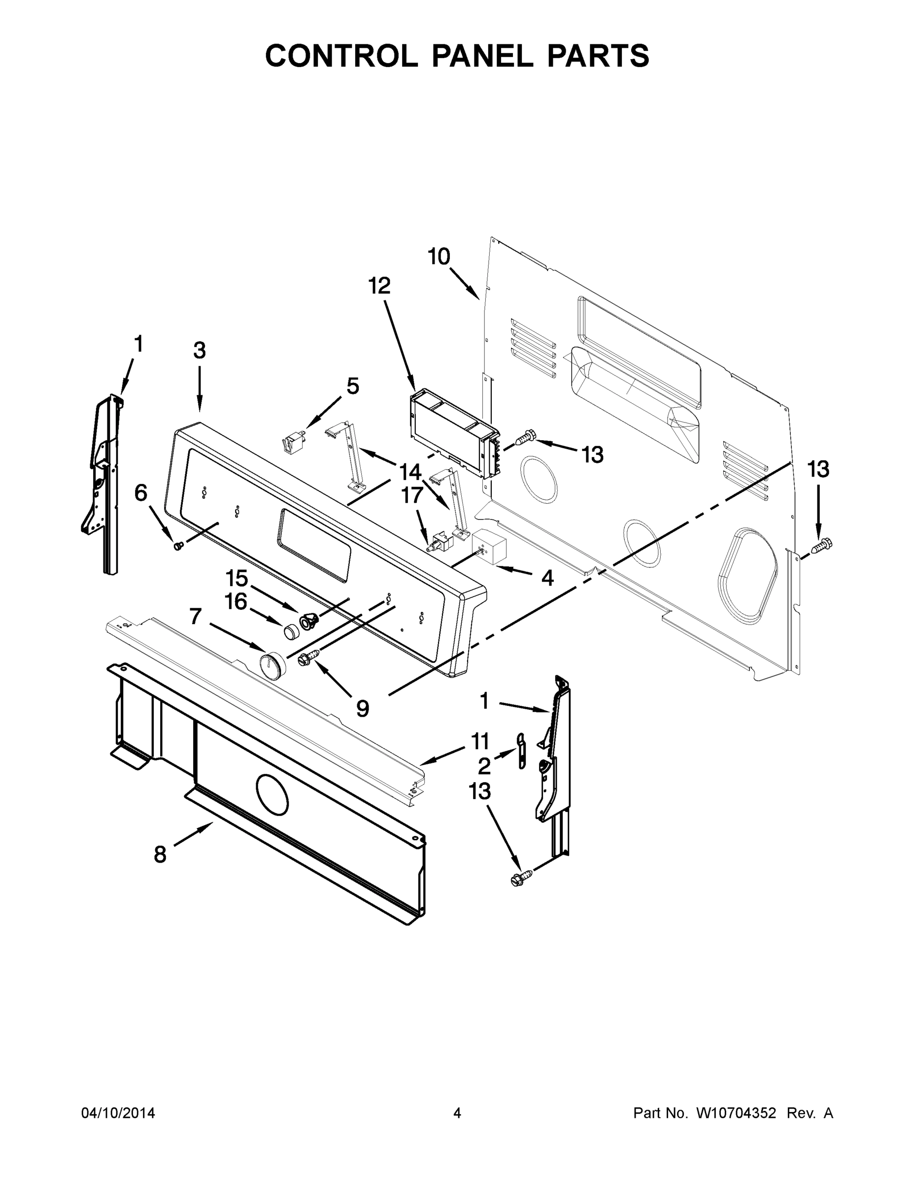 03 - CONTROL PANEL PARTS