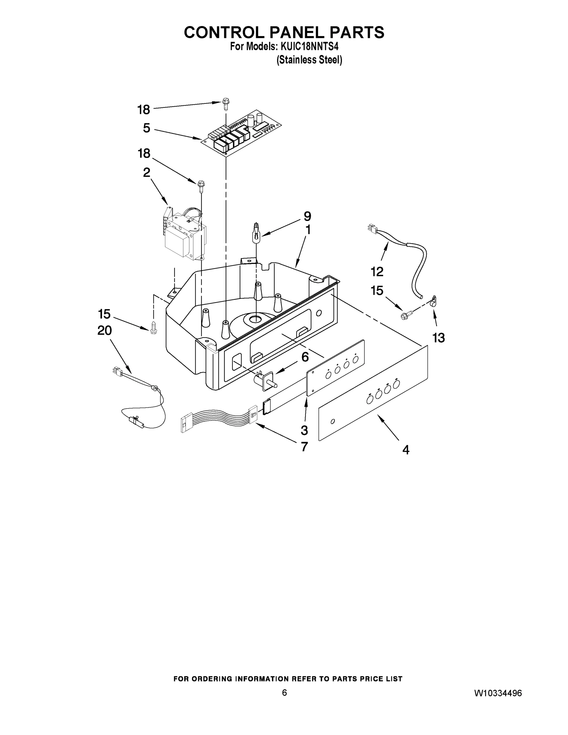 04 - CONTROL PANEL PARTS
