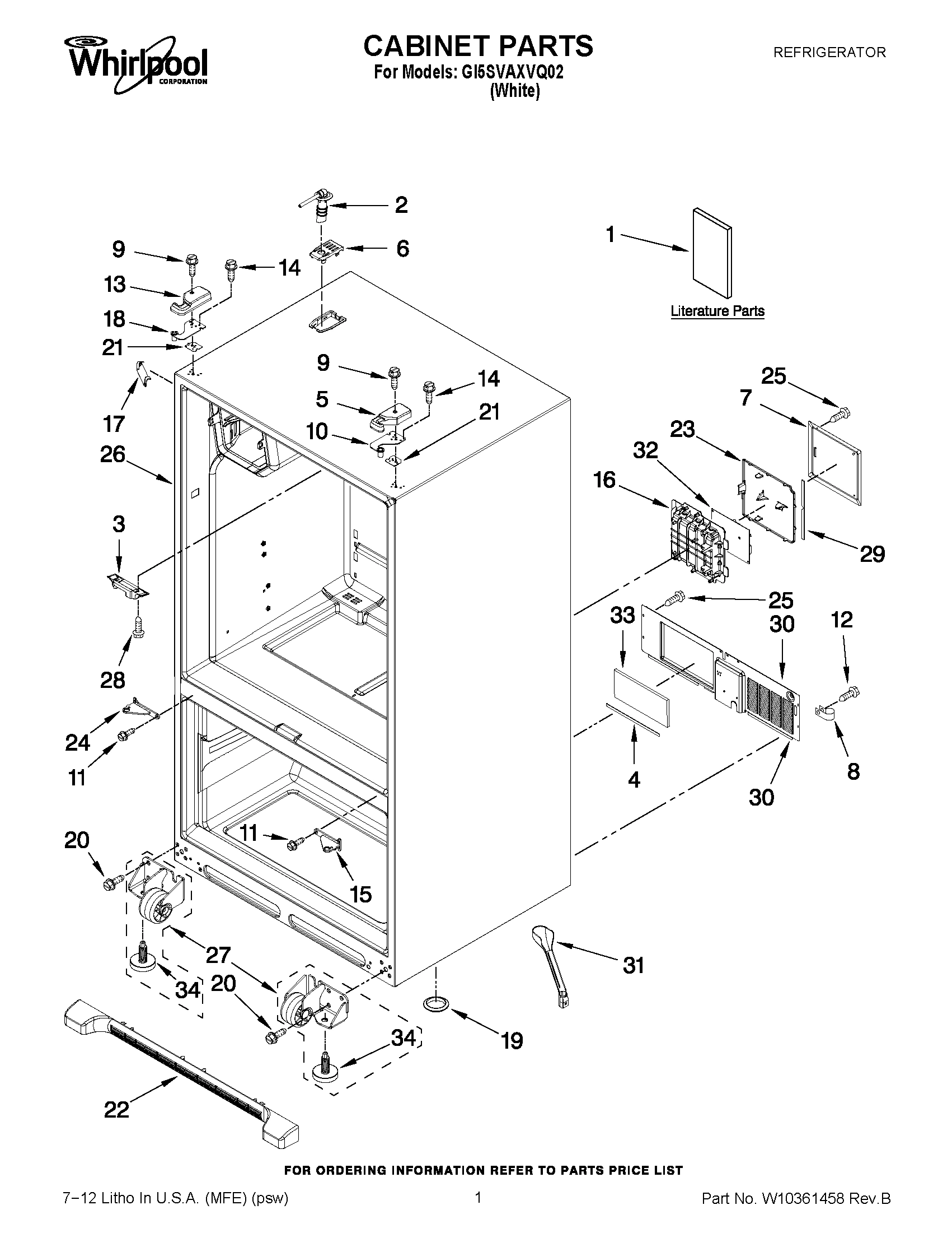 01 - CABINET PARTS