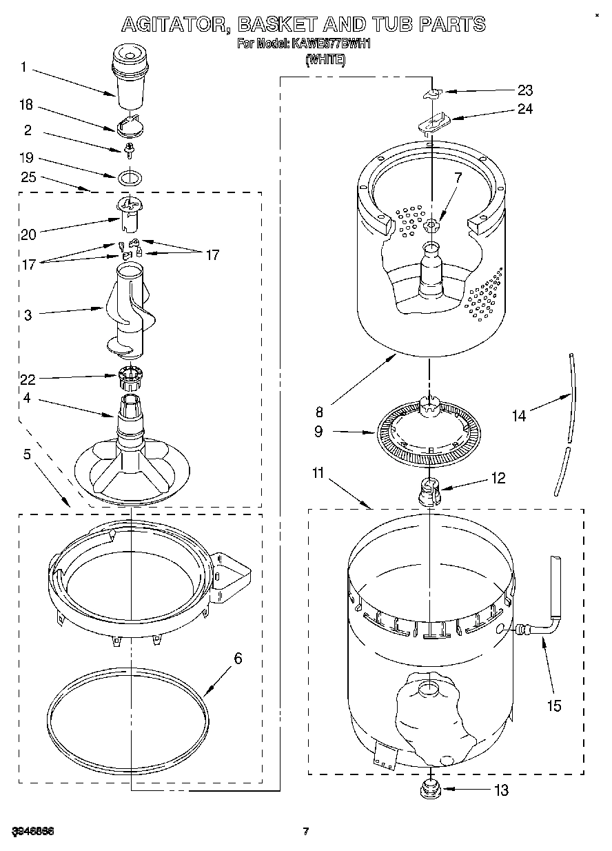 06 - AGITATOR, BASKET AND TUB