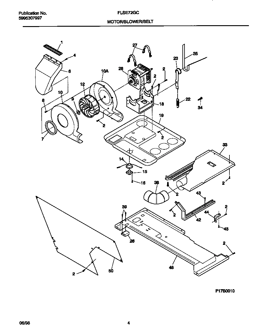 03 - MOTOR/BLOWER/BELT