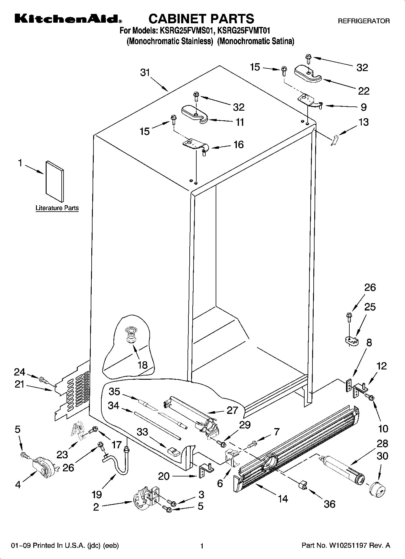01 - CABINET PARTS