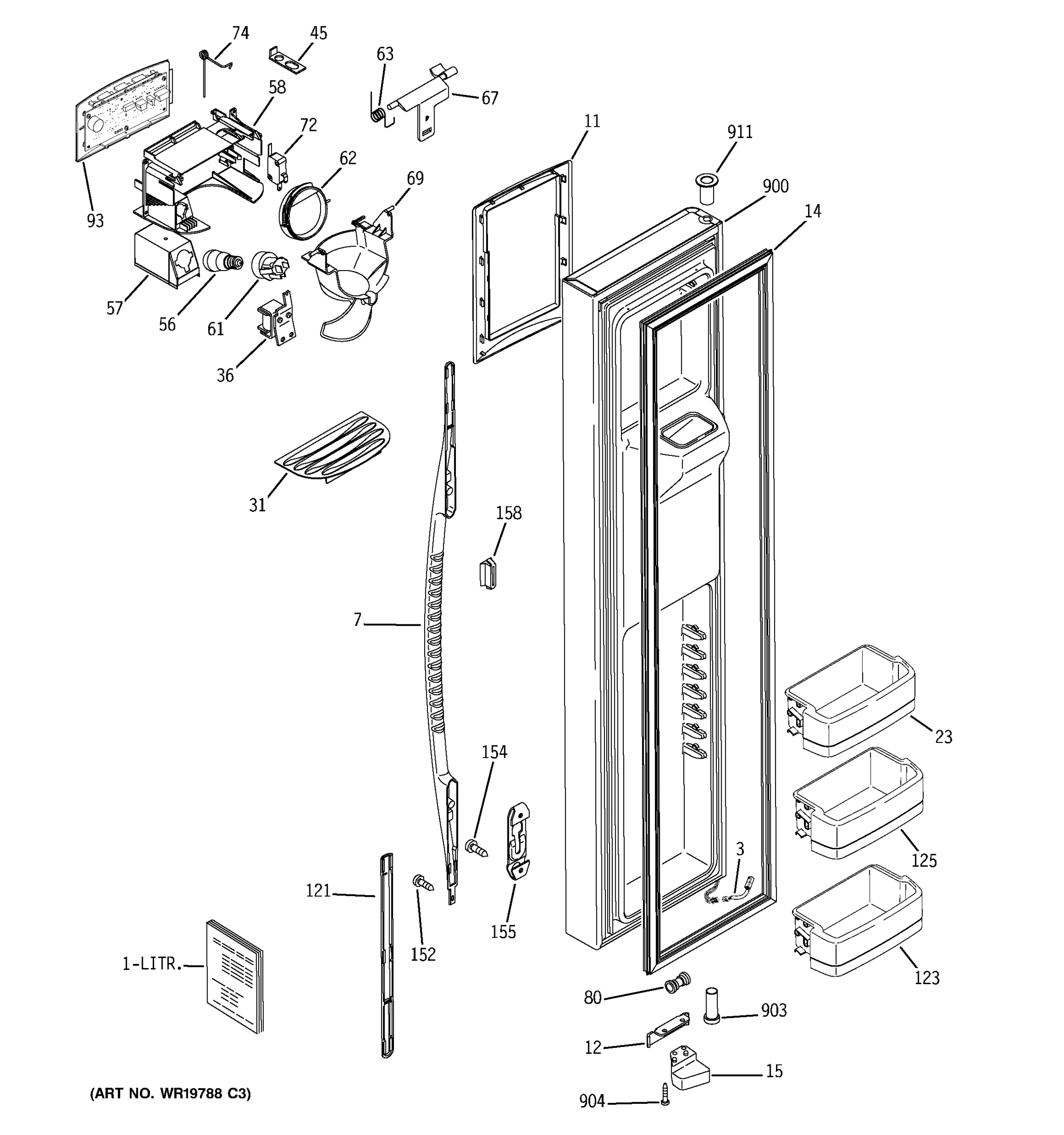 FREEZER DOOR