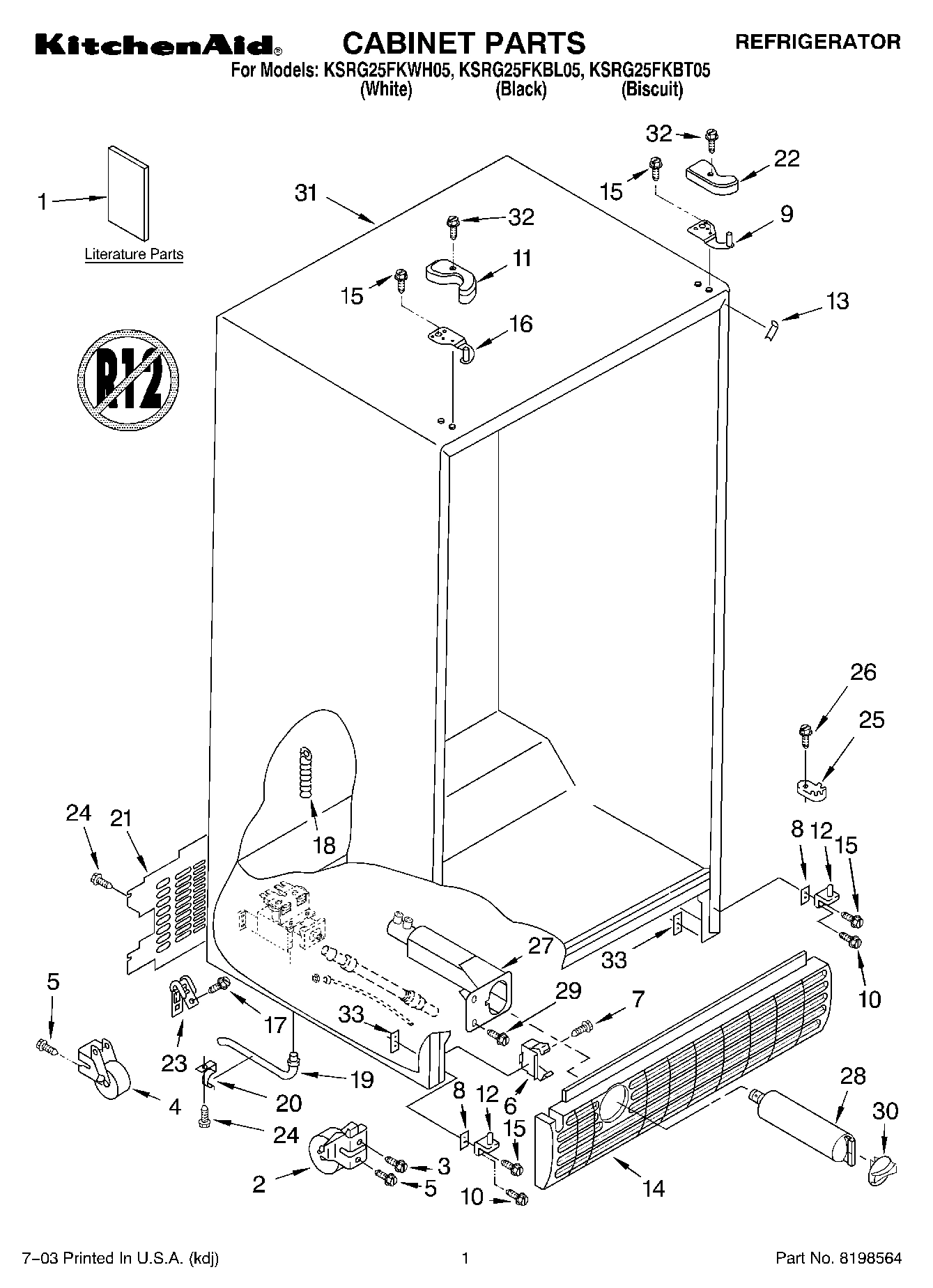 01 - CABINET PARTS