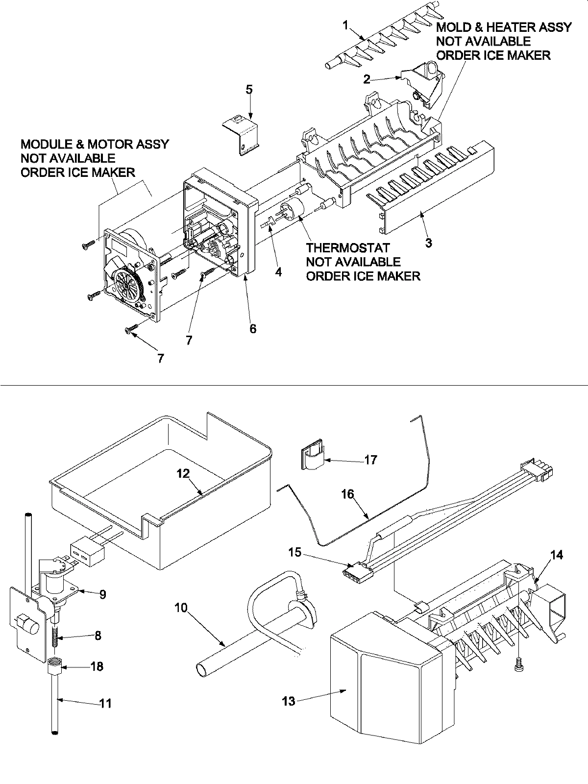 07 - OPTIONAL ICE MAKER KIT IC11B P1328003W