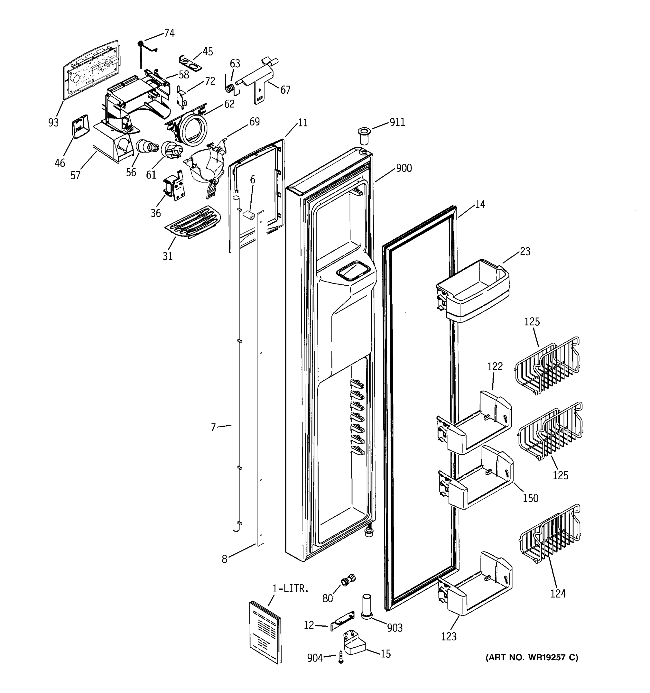 FREEZER DOOR