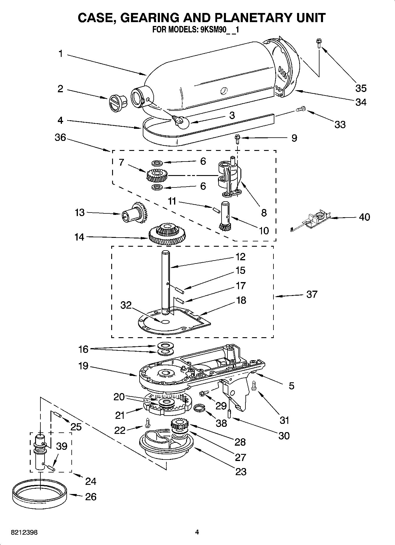 02 - CASE, GEARING AND PLANETARY UNIT
