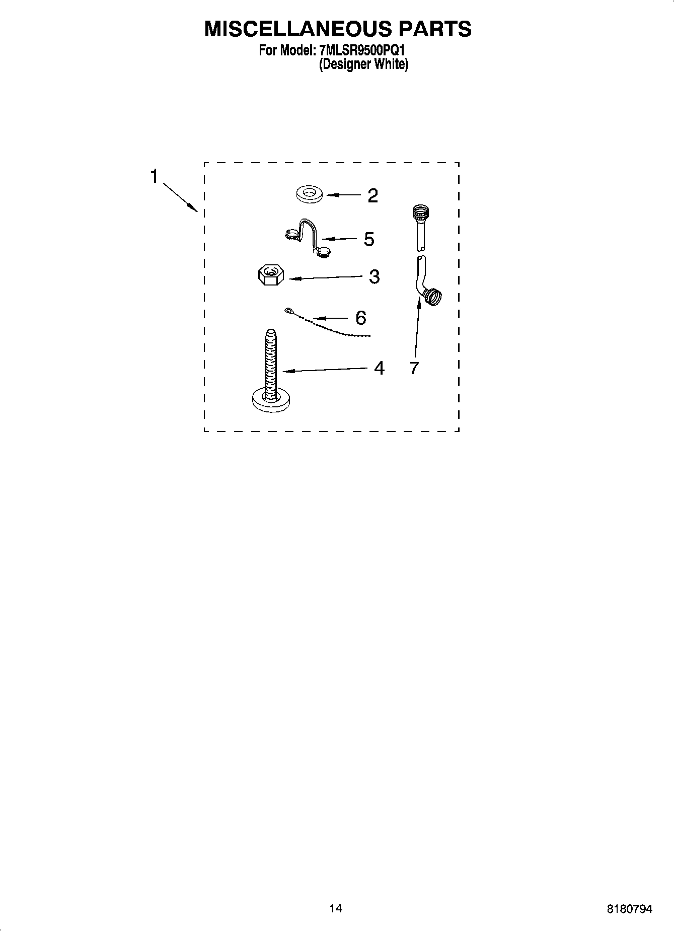 10 - MISCELLANEOUS PARTS, OPTIONAL PARTS (NOT INCLUDED)