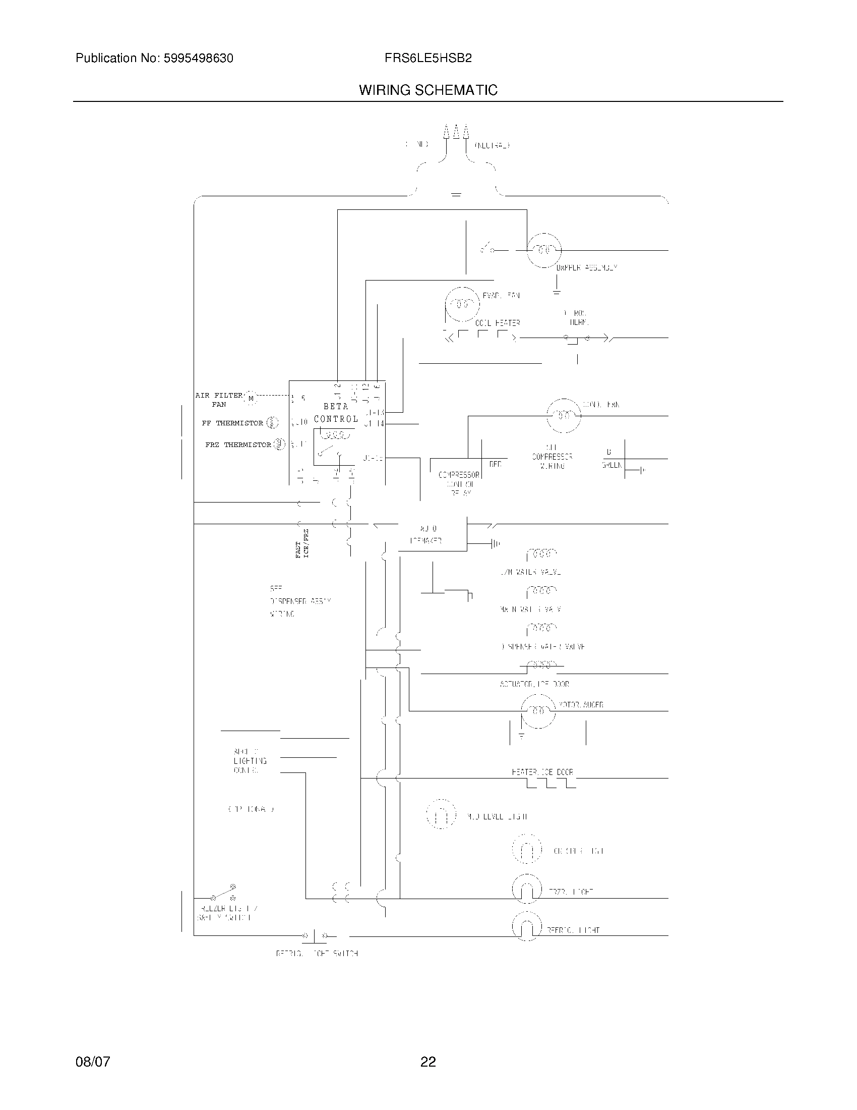 22 - WIRING SCHEMATIC