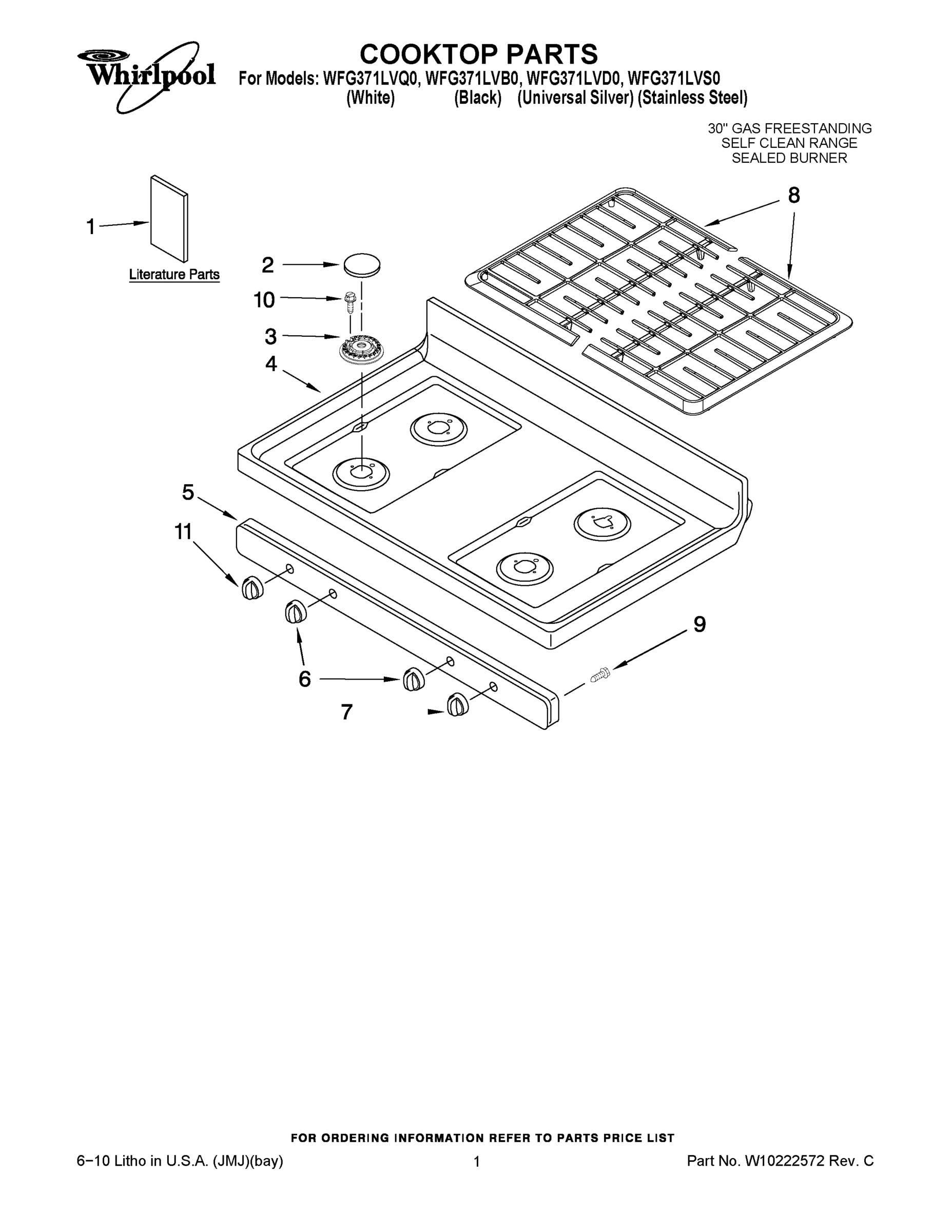 01 - COOKTOP PARTS