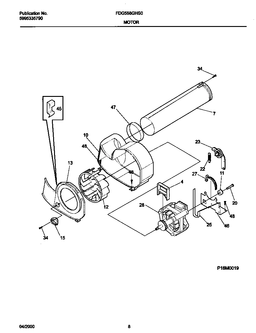 05 - P16M0019 MOTOR,BLOWER