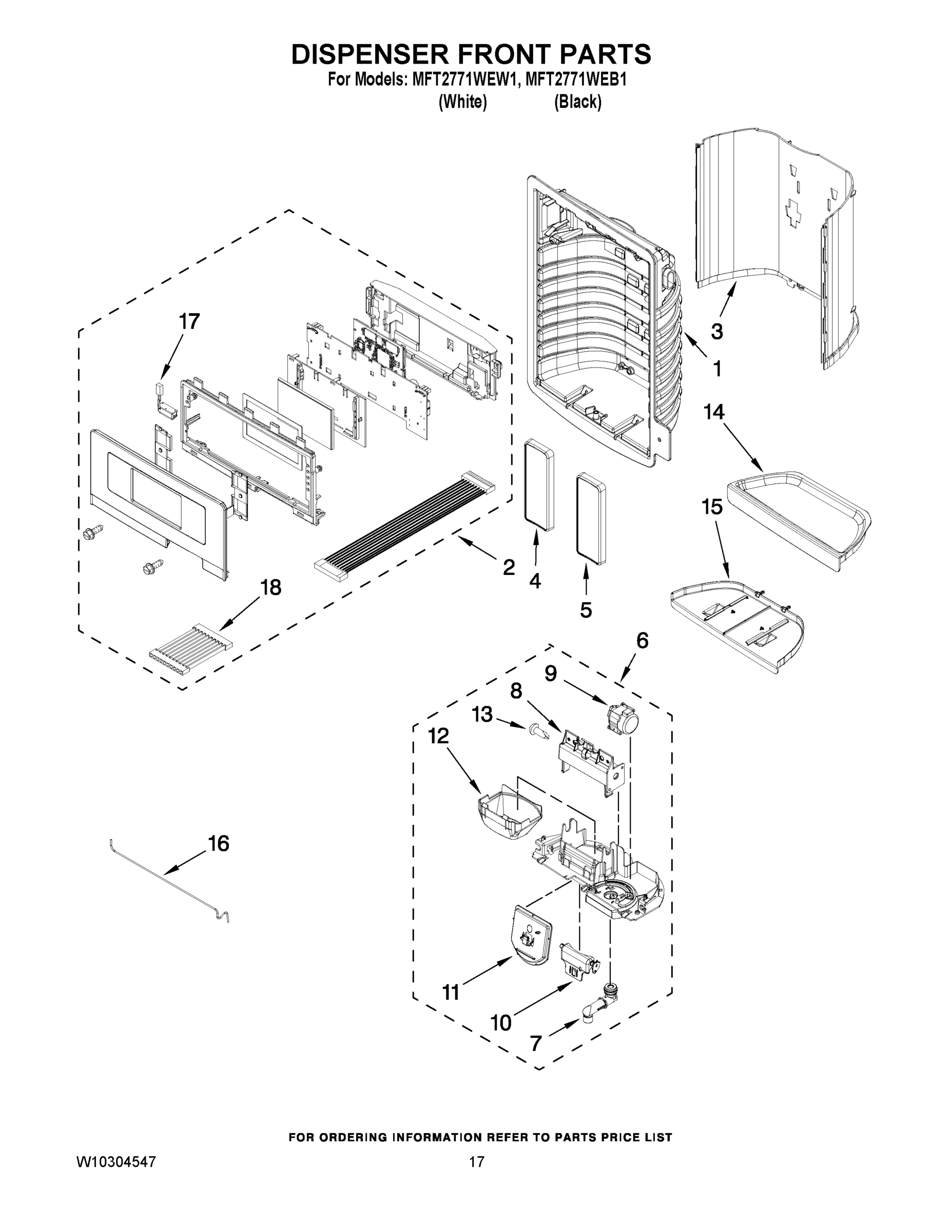 09 - DISPENSER FRONT PARTS