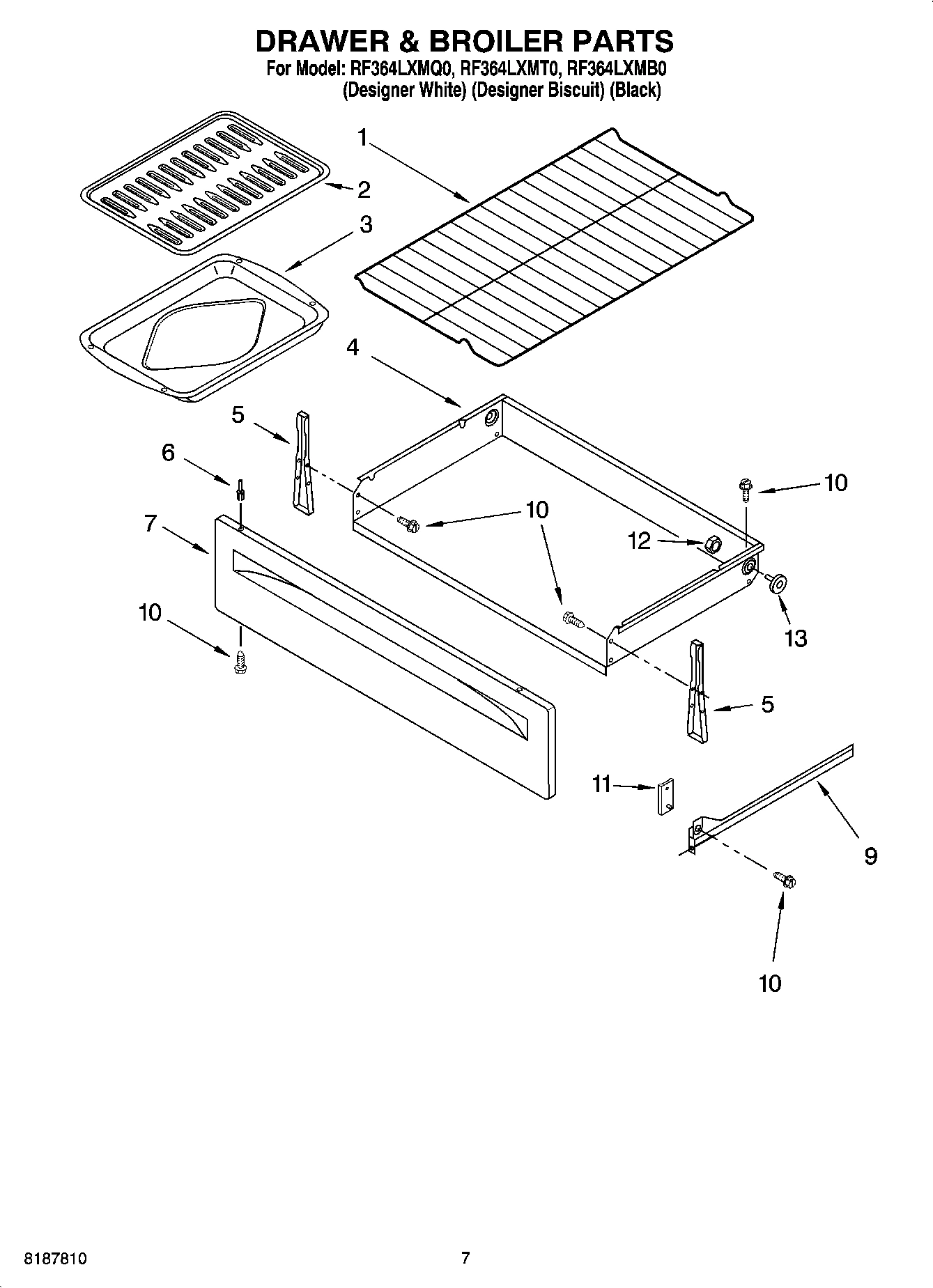 05 - DRAWER & BROILER PARTS, MISCELLANEOUS PARTS