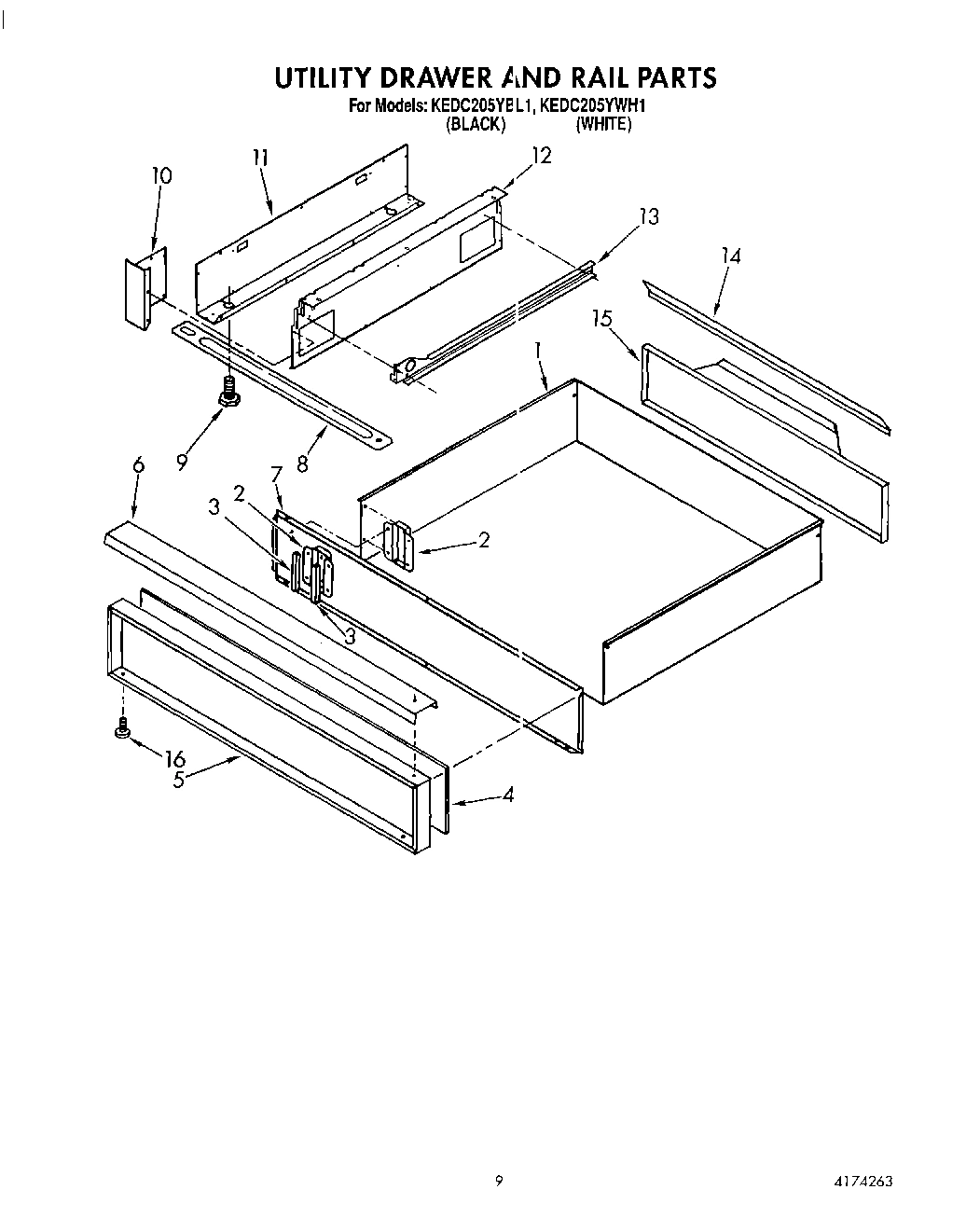 06 - UTILITY DRAWER AND RAIL