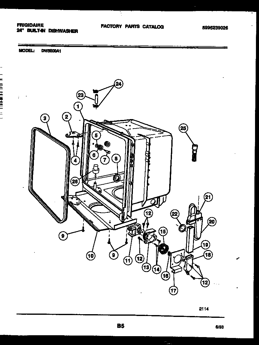 05 - TUB AND FRAME PARTS