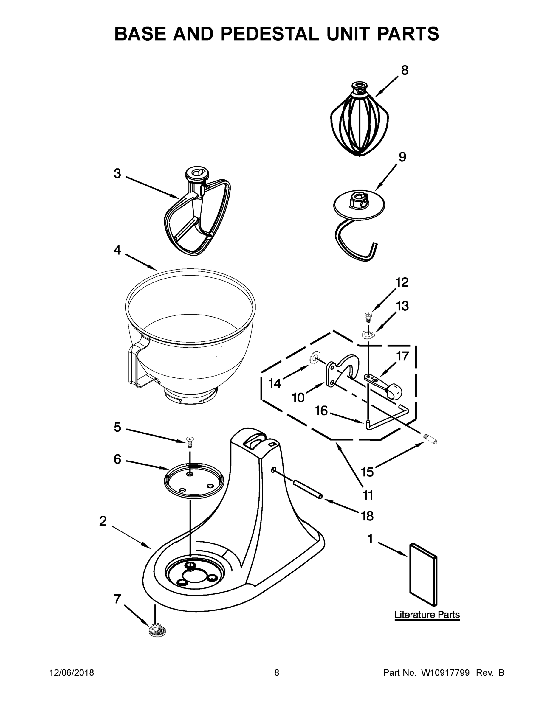 05 - BASE AND PEDESTAL UNIT PARTS