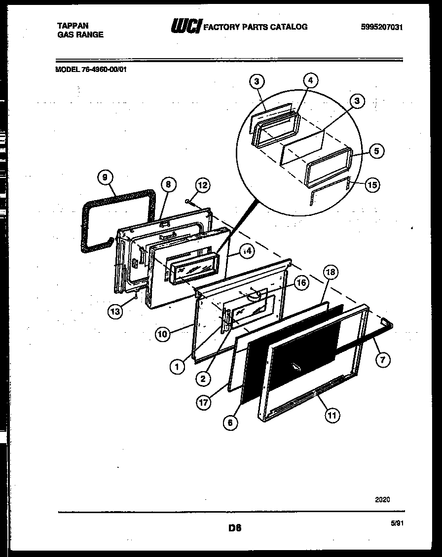 04 - LOWER OVEN DOOR PARTS