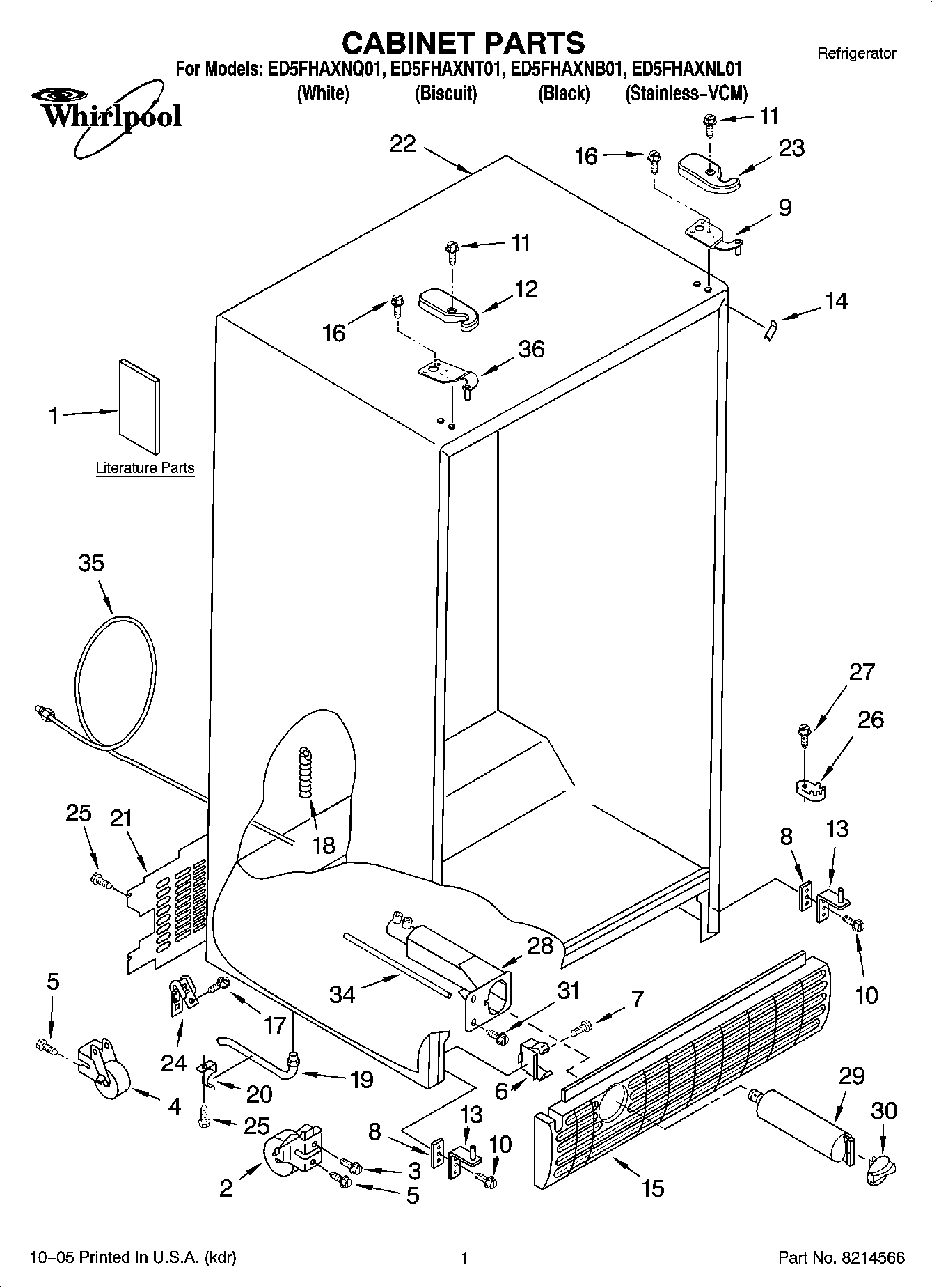 01 - CABINET PARTS
