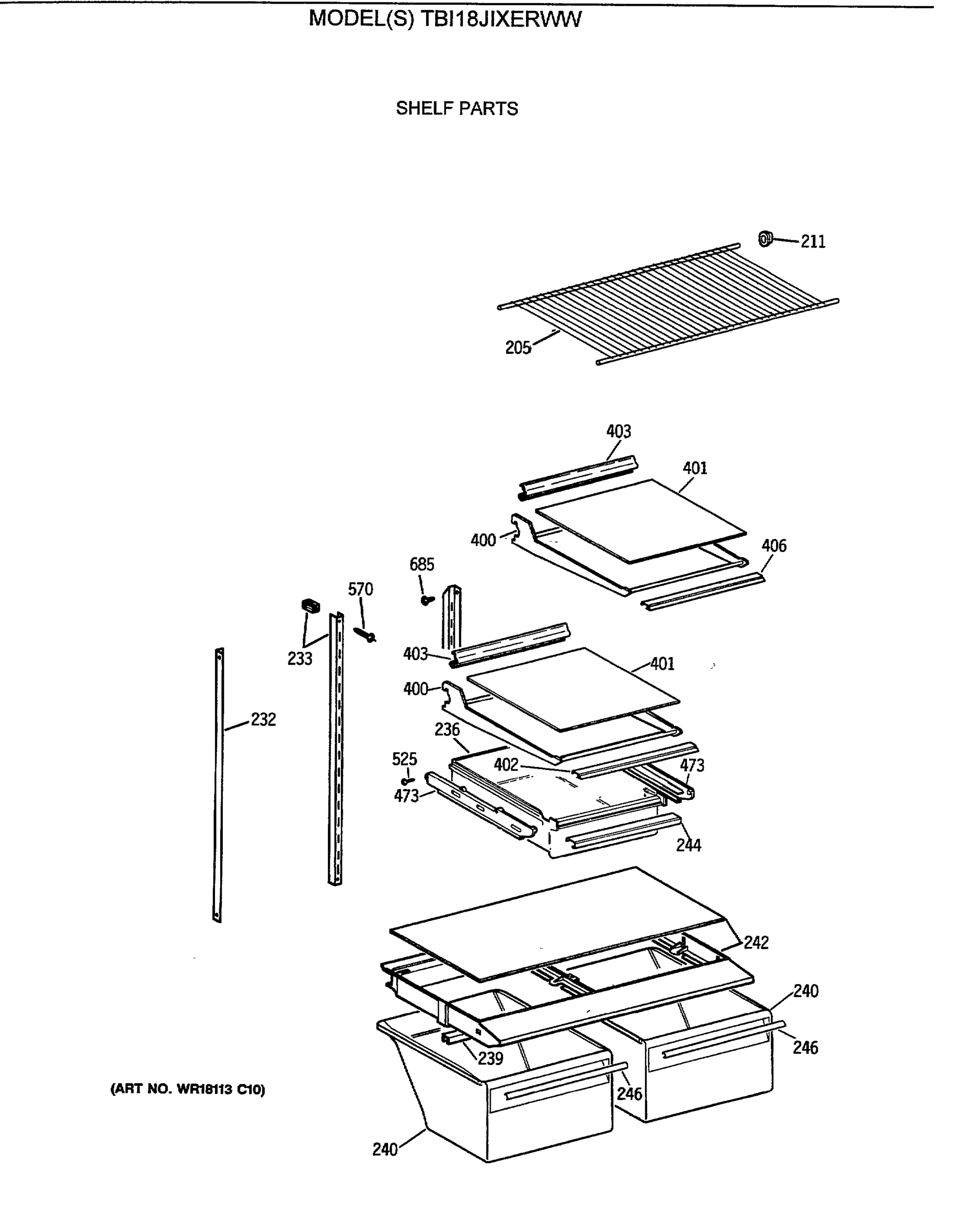 SHELF PARTS