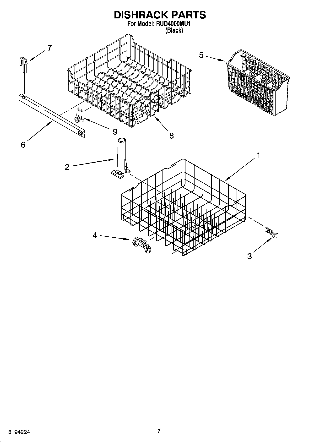 06 - DISHRACK PARTS, OPTIONAL PARTS