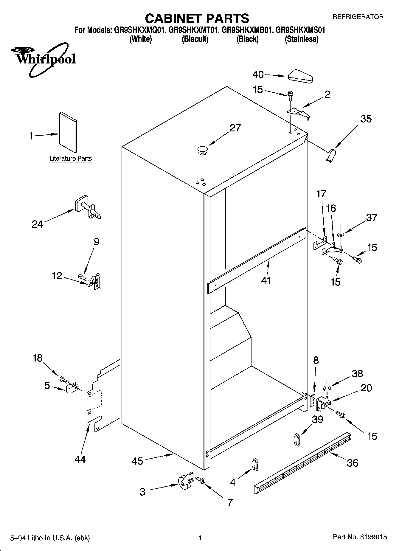01 - CABINET PARTS