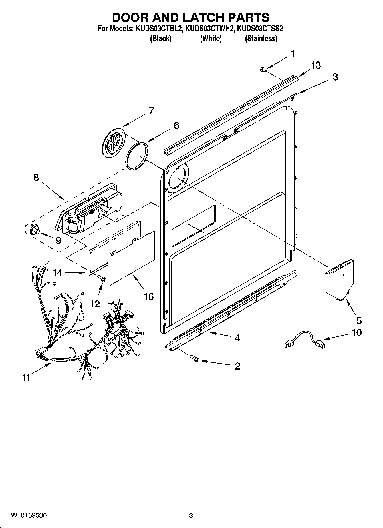 03 - DOOR AND LATCH PARTS
