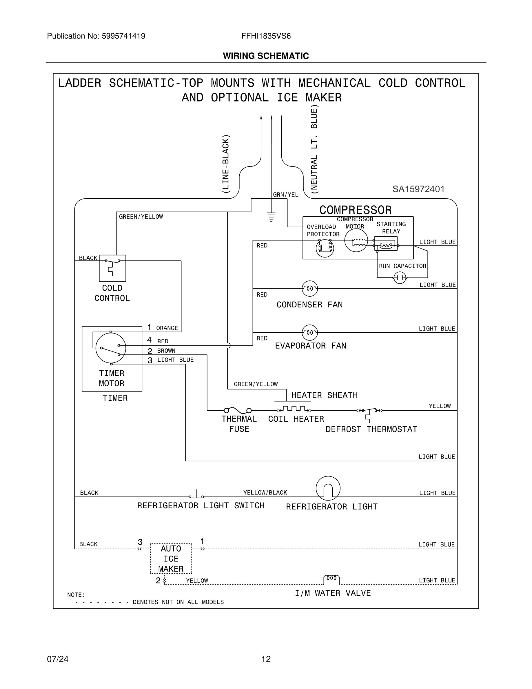12 - WIRING SCHEMATIC