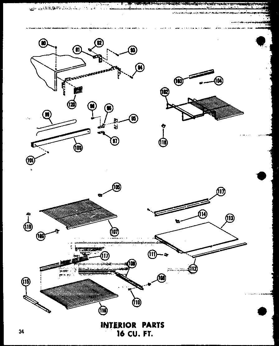 04 - INTERIOR PARTS 16 CU. FT.