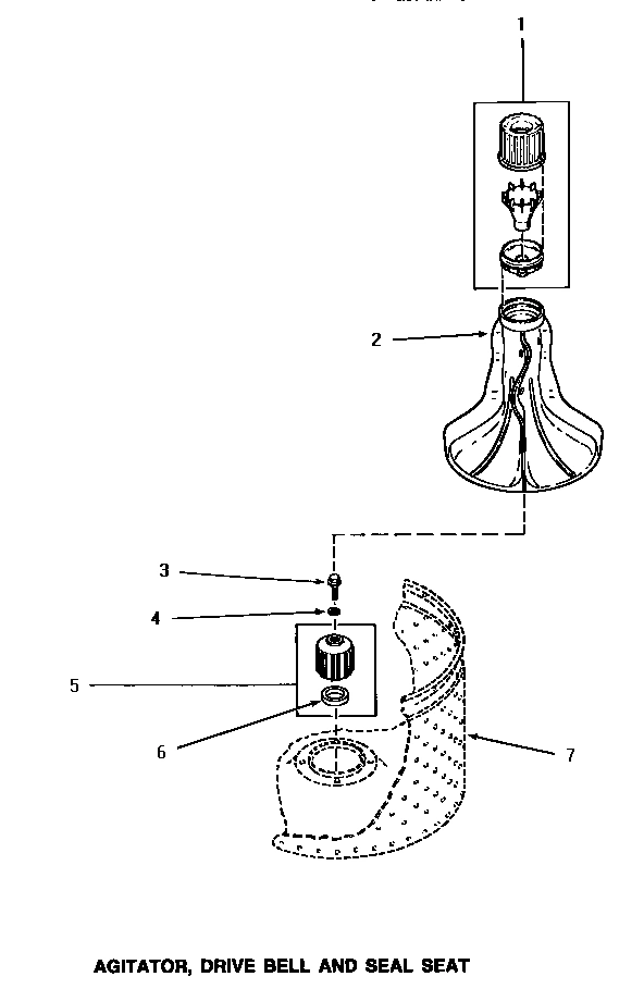02 - AGITATOR, DRIVE BELL & SEAL SEAT