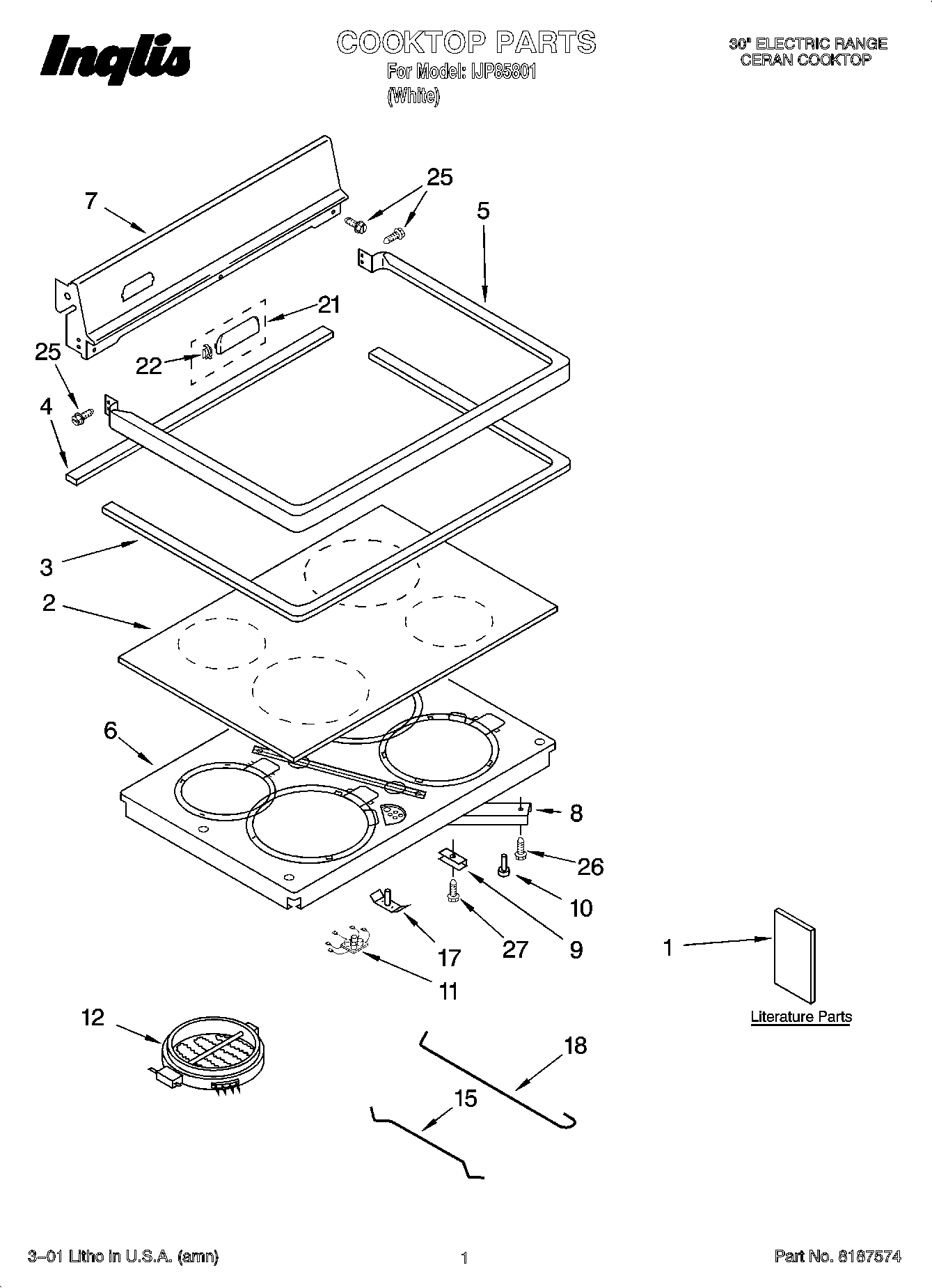01 - COOKTOP PARTS