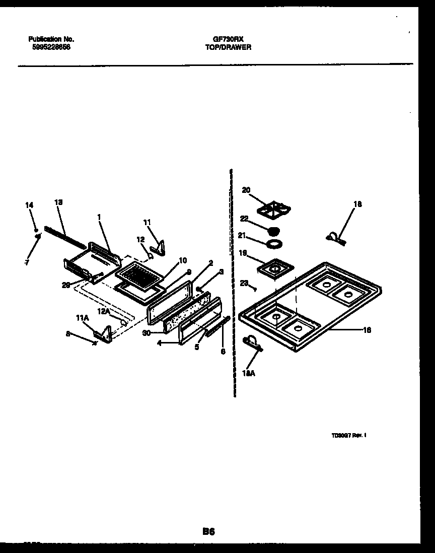 05 - COOKTOP AND BROILER DRAWER PARTS