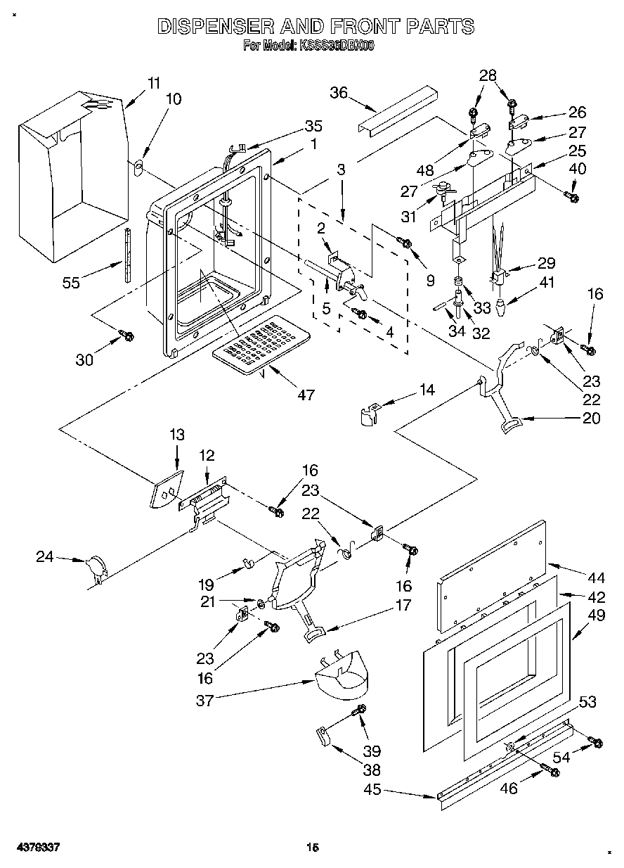 10 - DISPENSER AND FRONT