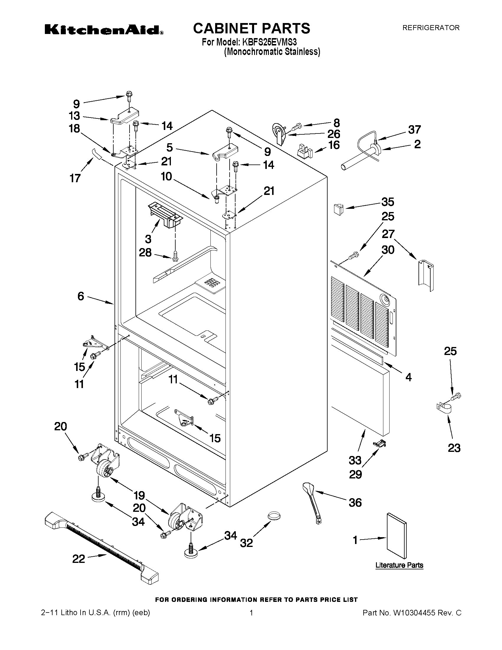 01 - CABINET PARTS