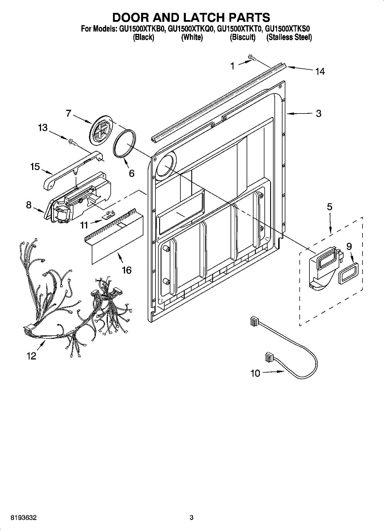 03 - DOOR AND LATCH PARTS