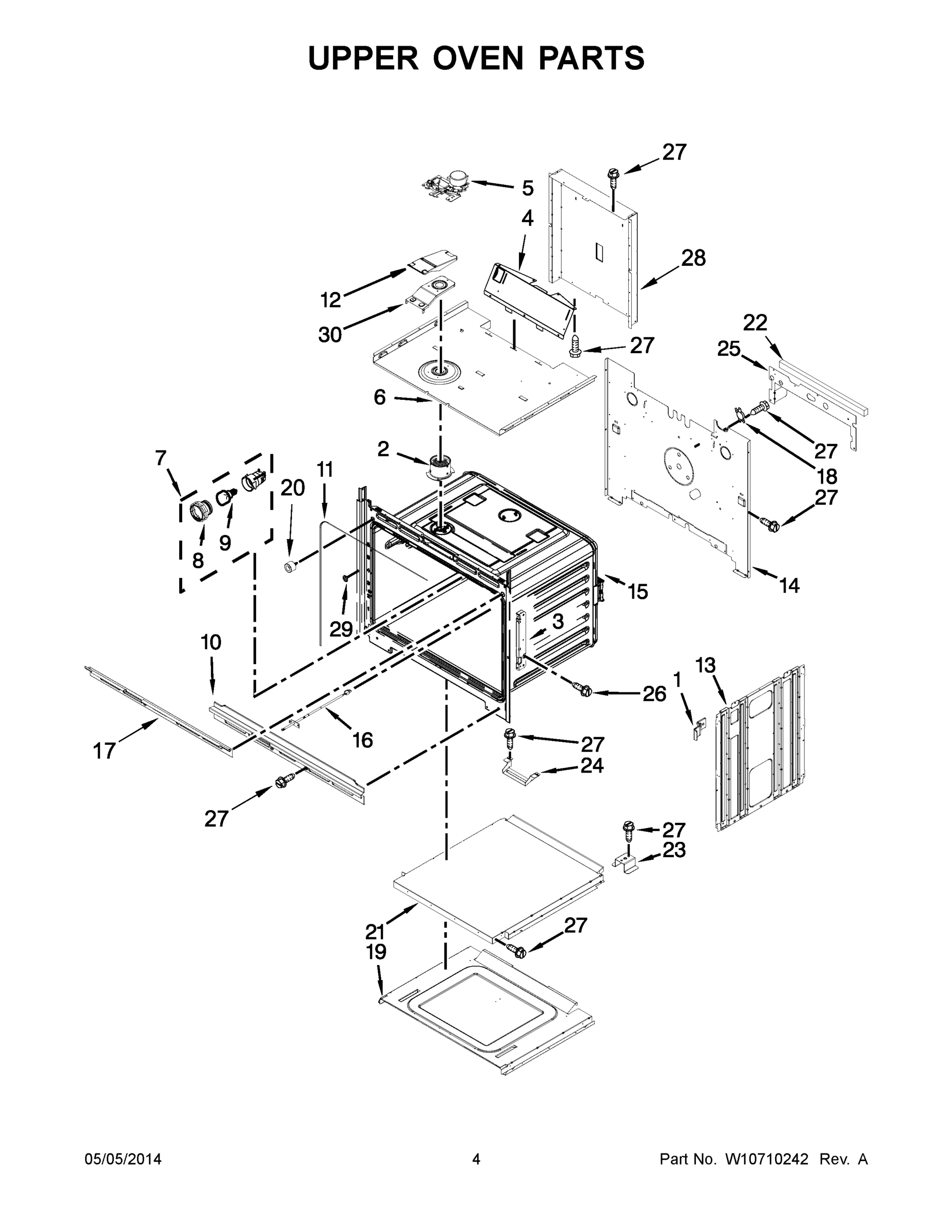 03 - UPPER OVEN PARTS
