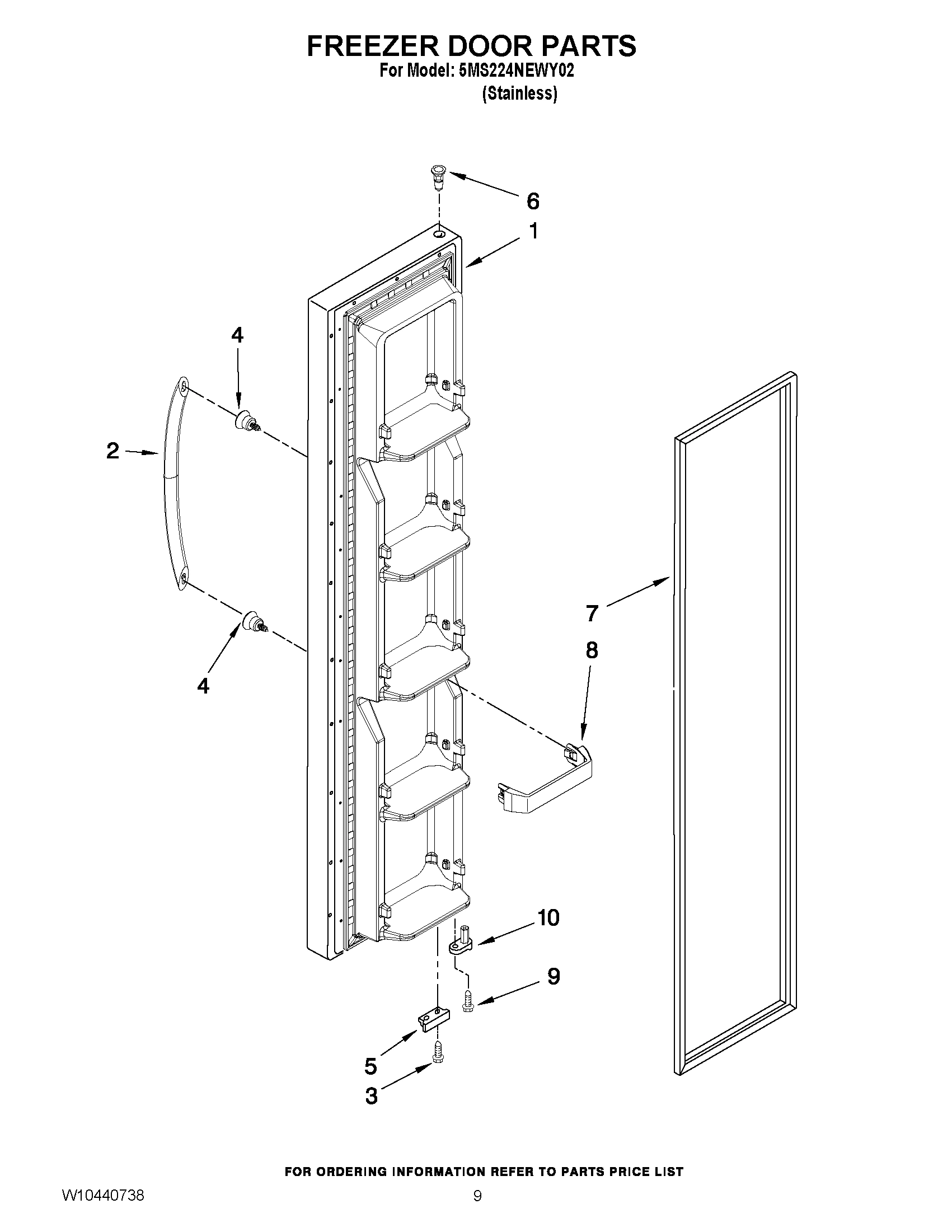 07 - FREEZER DOOR PARTS